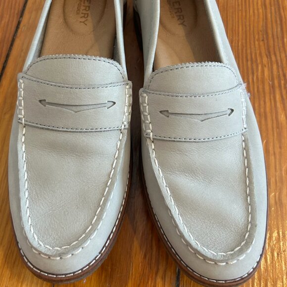 Sperry Grey Suede Loafers - Picture 1 of 3